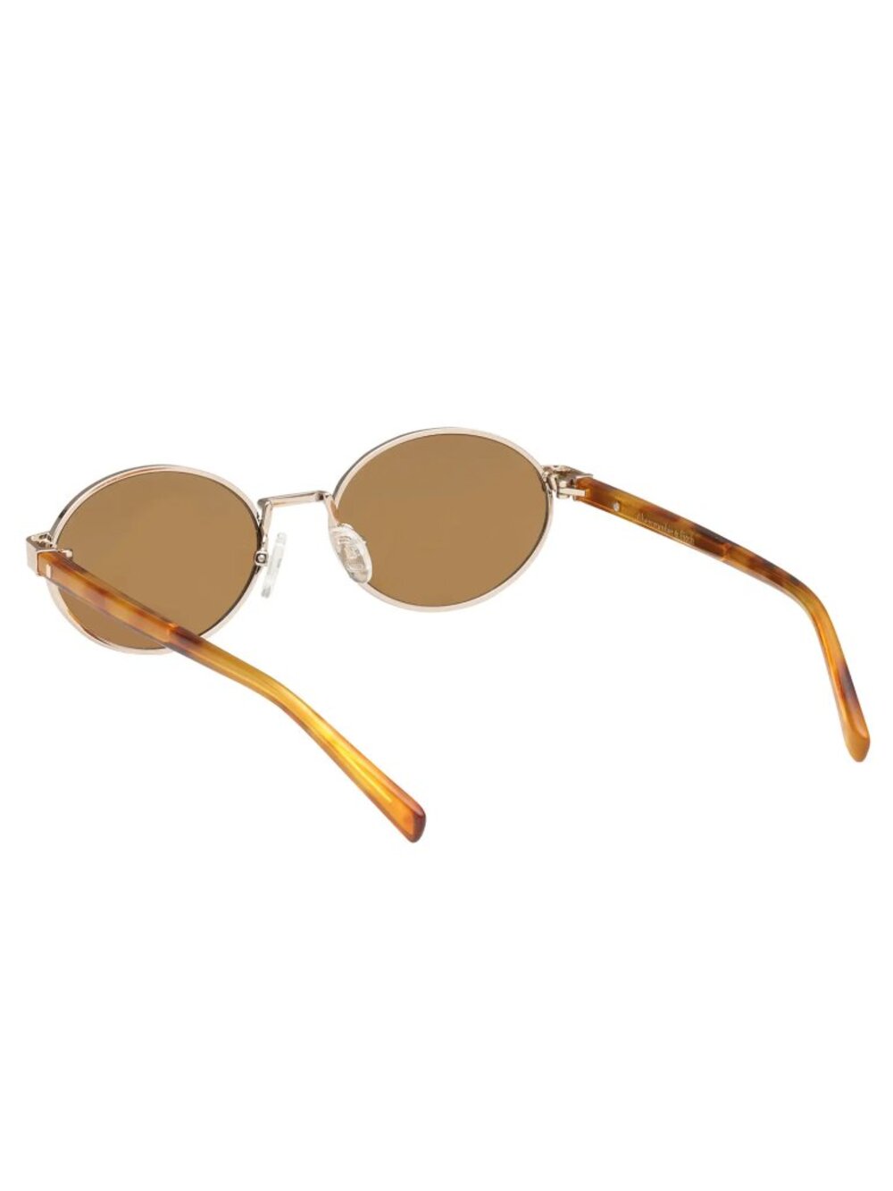 Aberombie & Fitch 51mm Oval Sunglasses Gold Amber Brown NWT - Picture 5 of 12